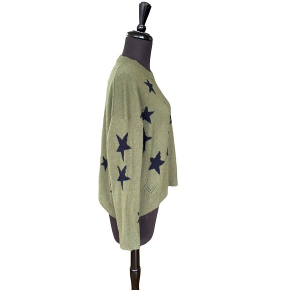 Zadig & Voltaire 100% Cashmere Star Sweater - Rock Chic Luxury Size M - Picture 3 of 13